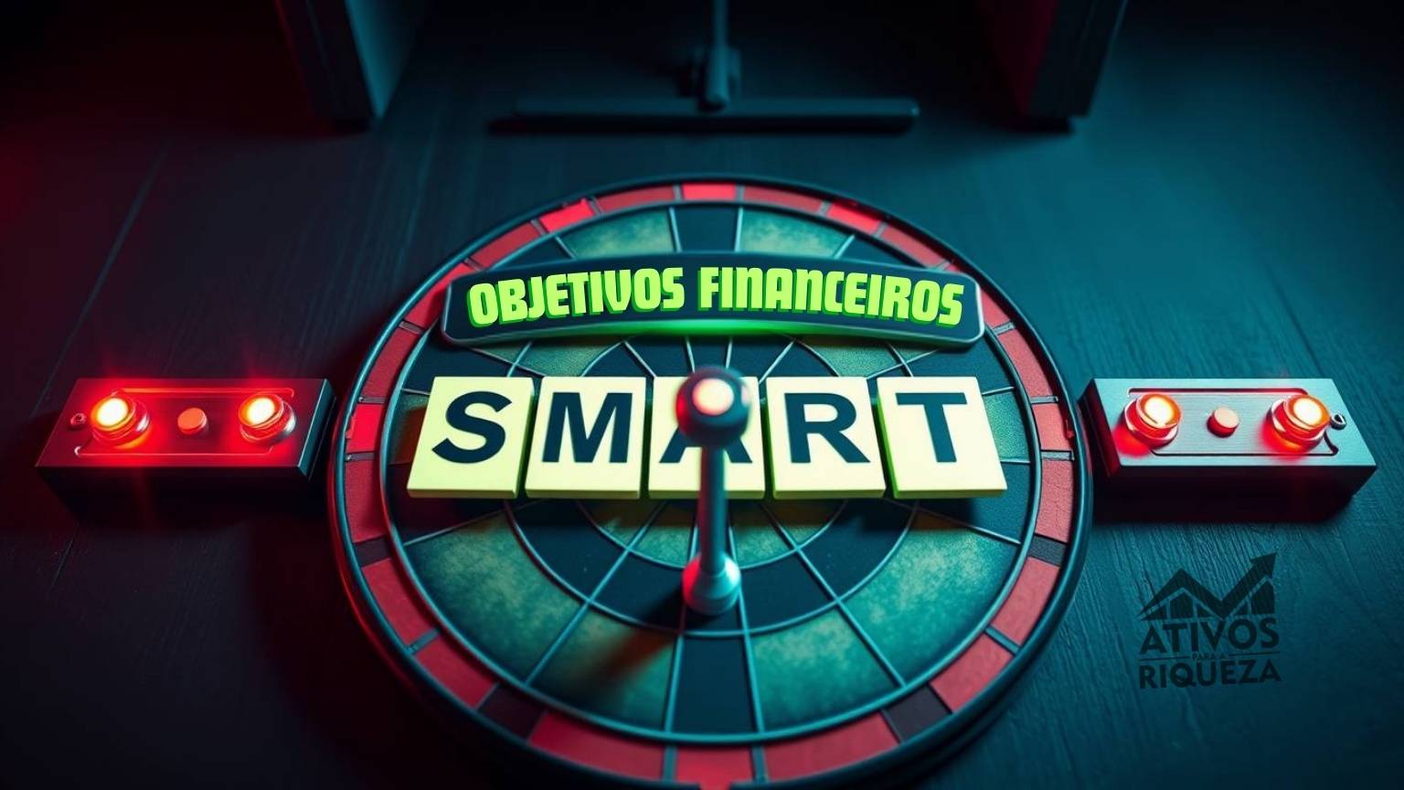 Imagem de um alvo representando as metas financeiras claras